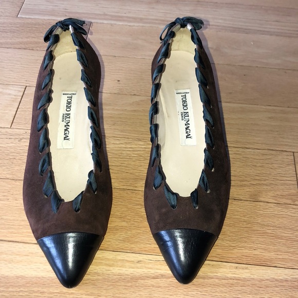 🔥 OFFER🔥Vintage Tokio Kumagai París. Brown suede - Picture 4 of 7
